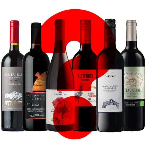 Surprise Red Wine Case of 6 - Shop Today